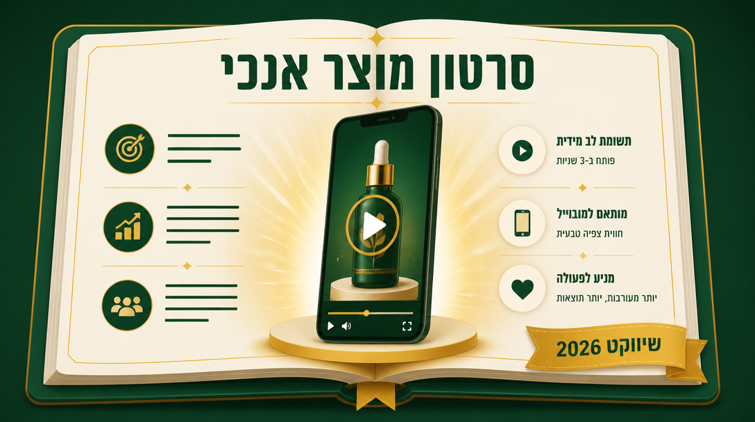 סרטון מוצר אנכי