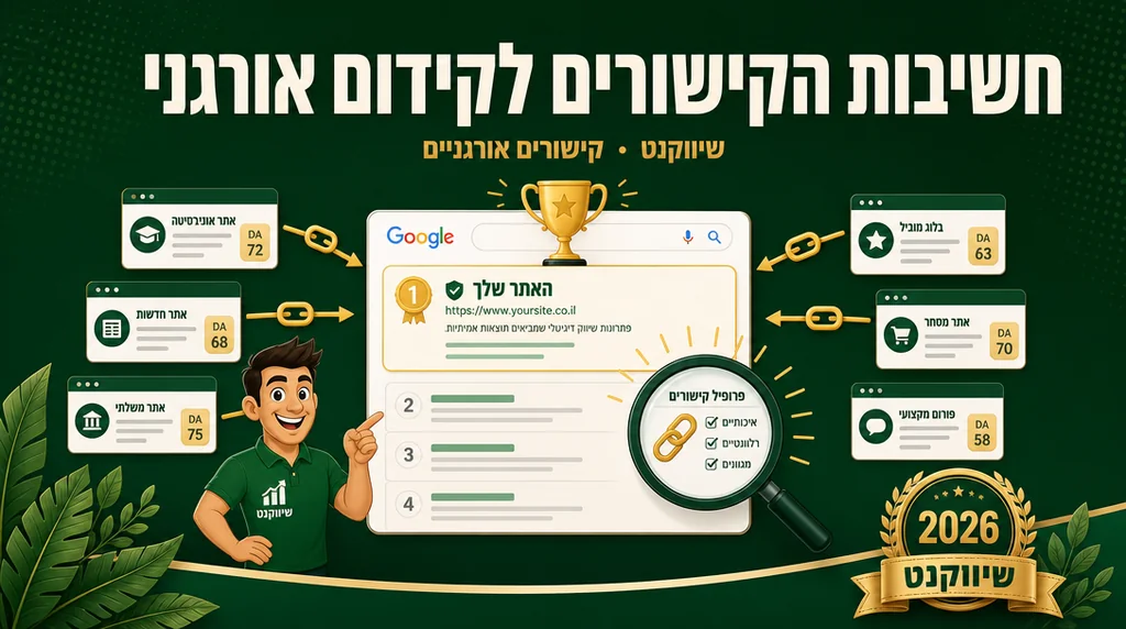 חשיבות הקישורים לקידום אורגני בגוגל