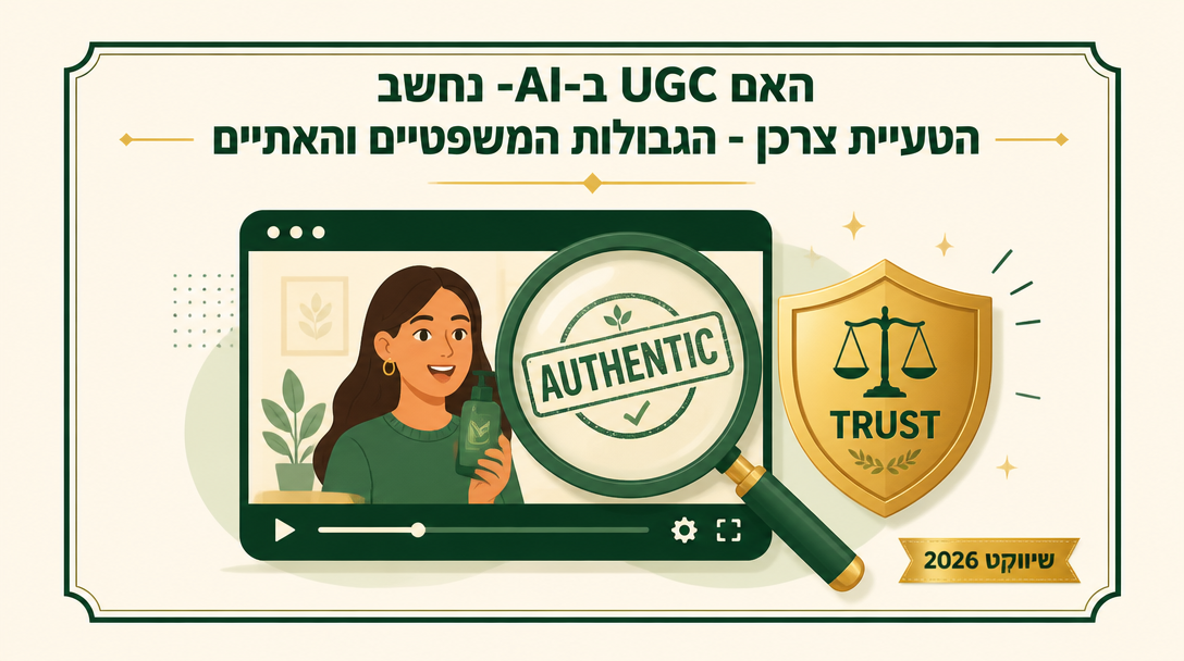 האם UGC ב-AI נחשב הטעיית צרכן - הגבולות המשפטיים והאתיים