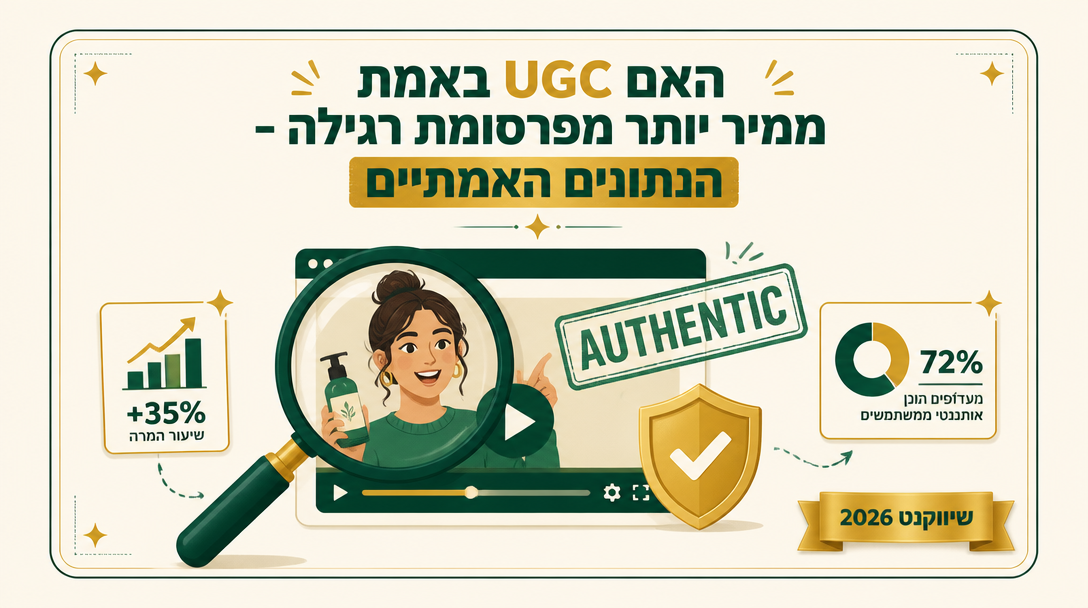 האם UGC באמת ממיר יותר מפרסומת רגילה - הנתונים האמיתיים