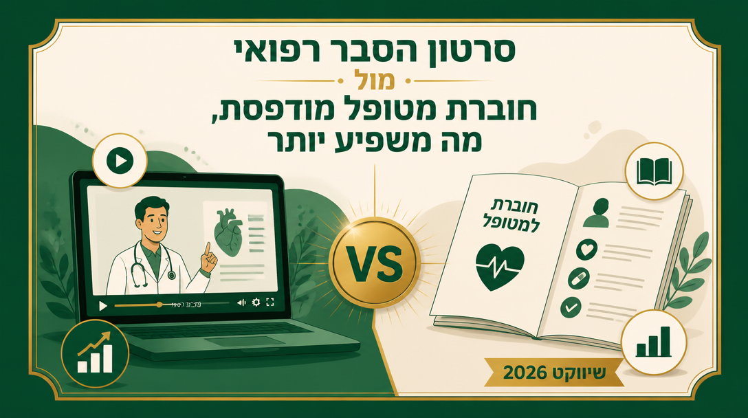 סרטון הסבר רפואי מול חוברת מטופל מודפסת, מה משפיע יותר
