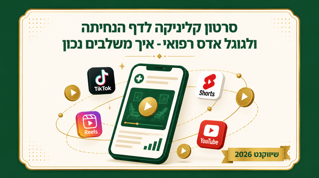 סרטון קליניקה לדף הנחיתה ולגוגל אדס רפואי - איך משלבים נכון