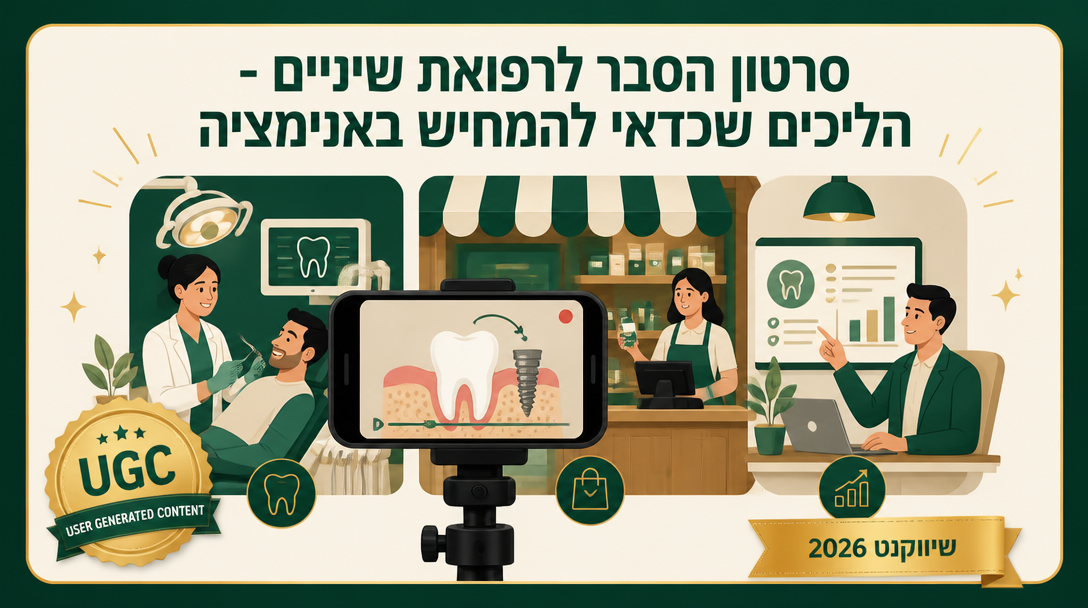 סרטון הסבר לרפואת שיניים - הליכים שכדאי להמחיש באנימציה