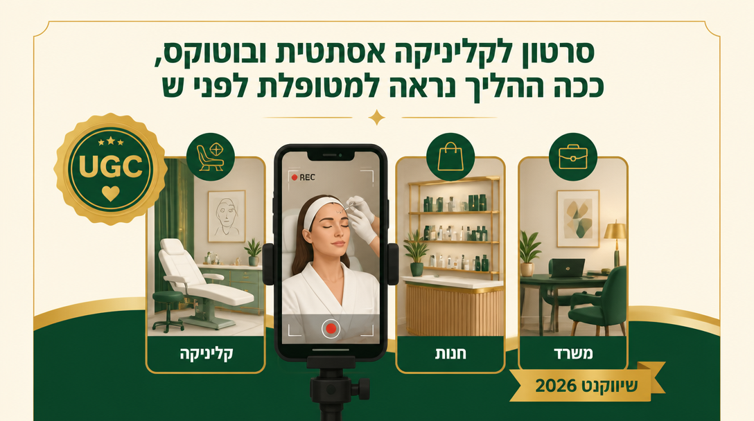 סרטון לקליניקה אסתטית ובוטוקס, ככה ההליך נראה למטופלת לפני שהיא מגיעה