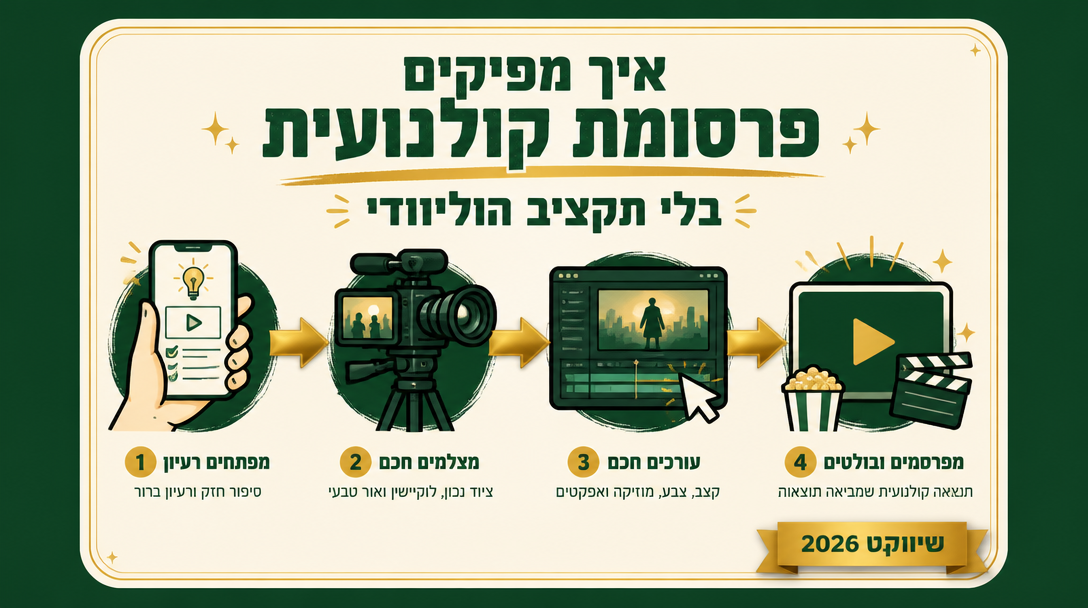 איך מפיקים פרסומת קולנועית בלי תקציב הוליוודי
