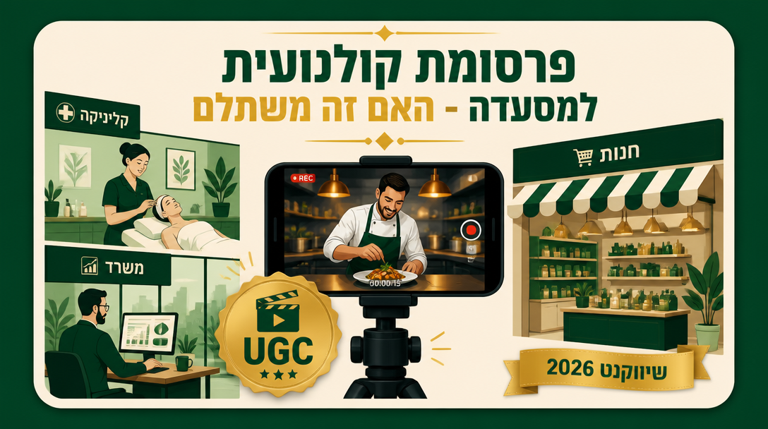 פרסומת קולנועית למסעדה ולקליניקה בסגנון הוליוודי