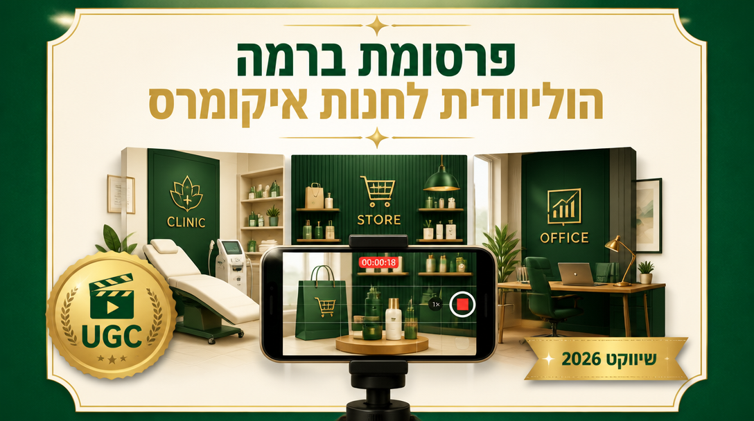 פרסומת ברמה הוליוודית לחנות איקומרס