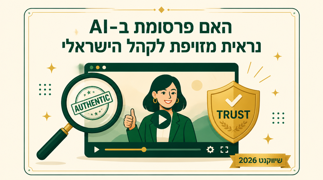 האם פרסומת ב-AI נראית מזויפת לקהל הישראלי