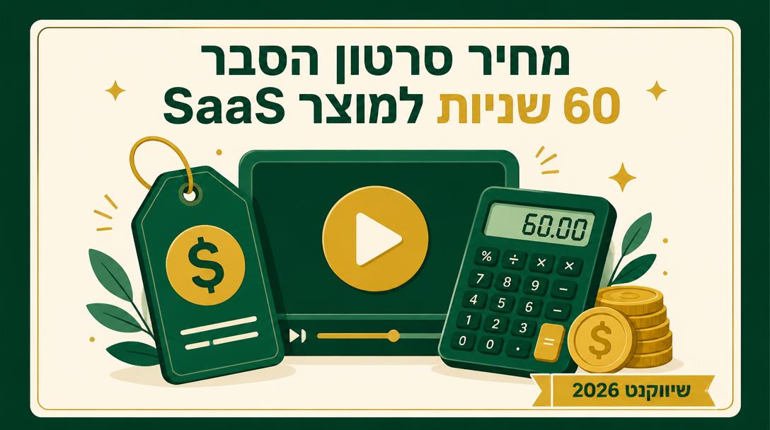 הדגמת Product Tour עם UI animation של מוצר SaaS