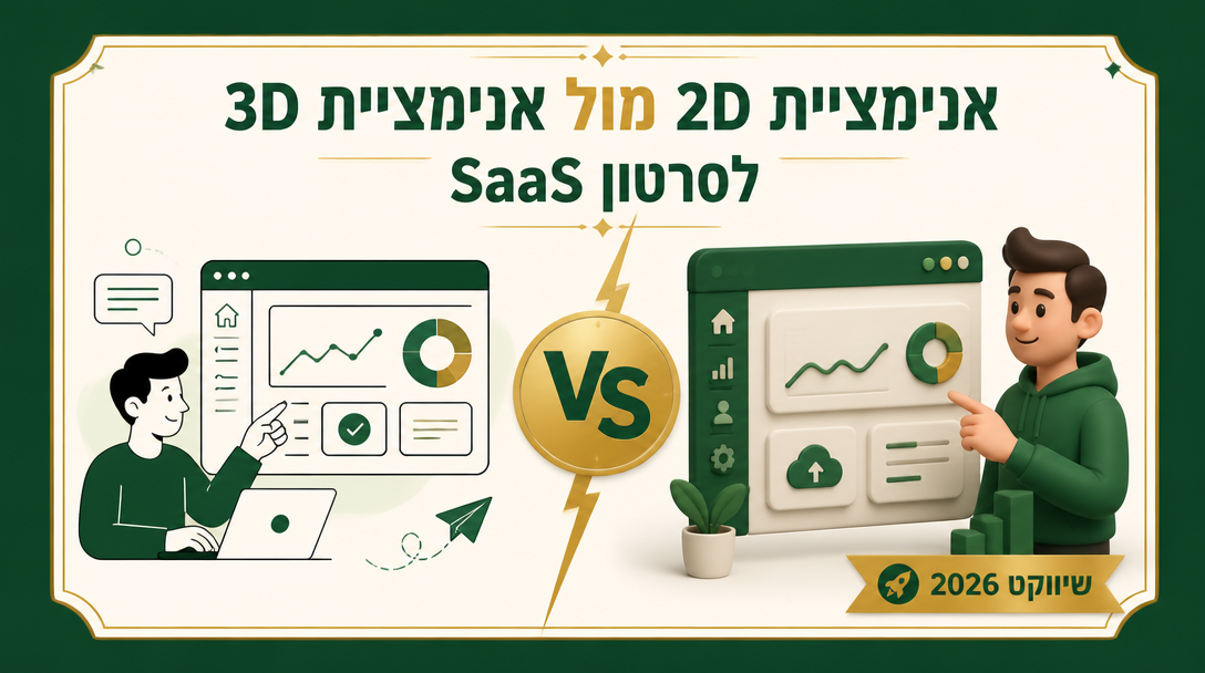 תהליך הפקה של סרטון הסבר ל-SaaS - תסריט, סטוריבורד, אנימציה