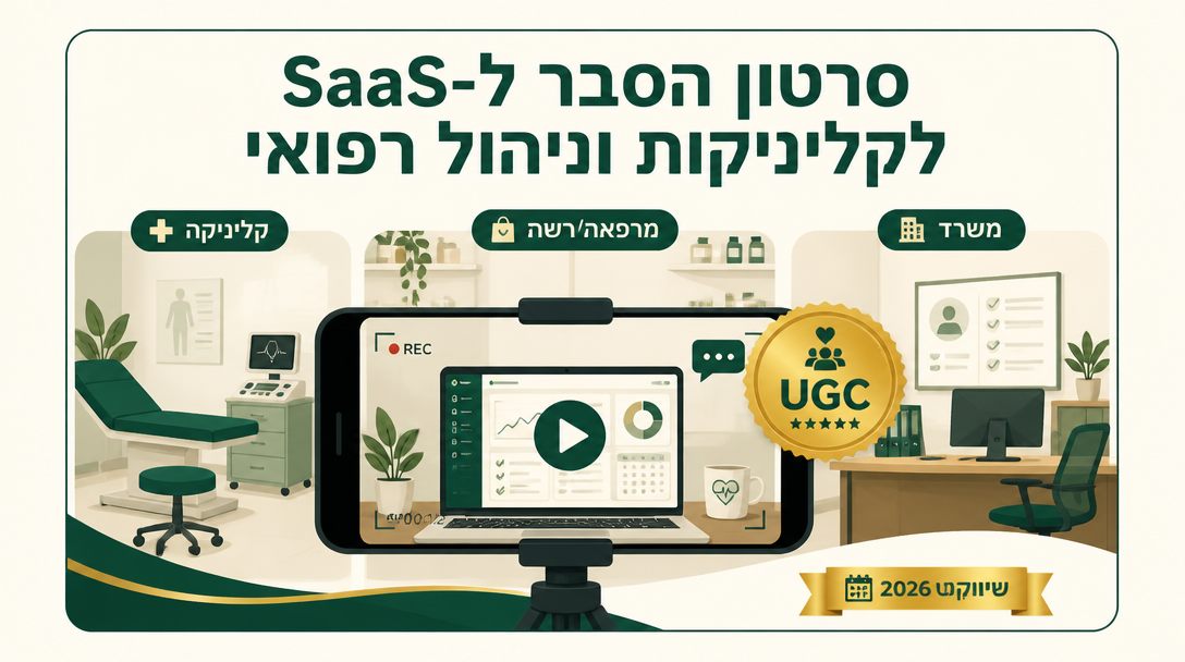 סרטון הסבר ל-SaaS לקליניקות וניהול רפואי