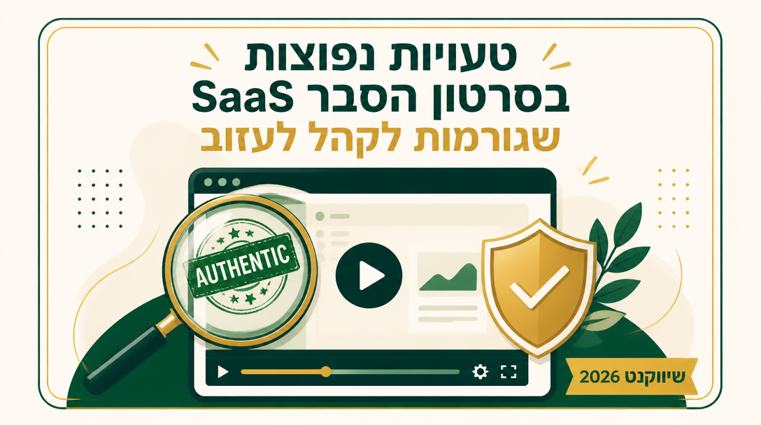 טעויות נפוצות בסרטון הסבר SaaS שגורמות לקהל לעזוב