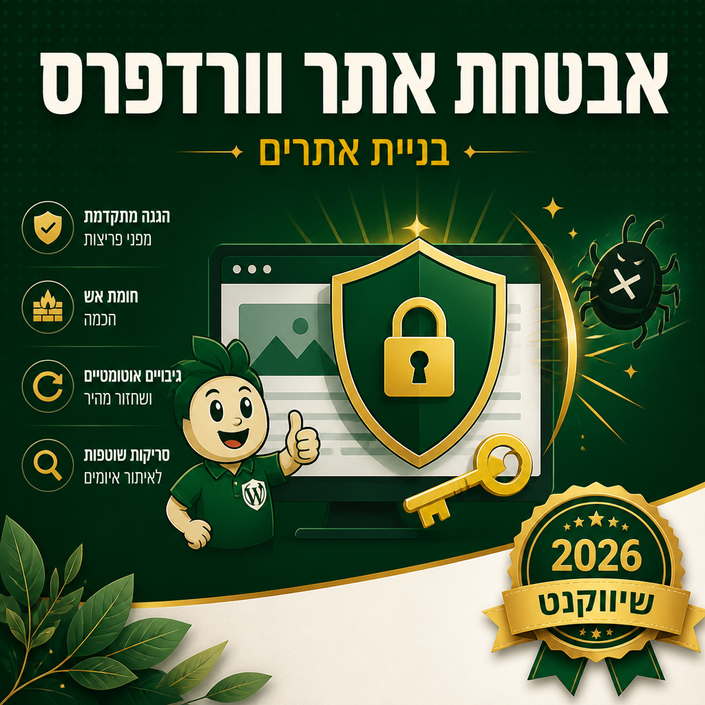 הגנת וורדפרס - אבטחת אתר מפני malware, brute-force והזרקות SQL
