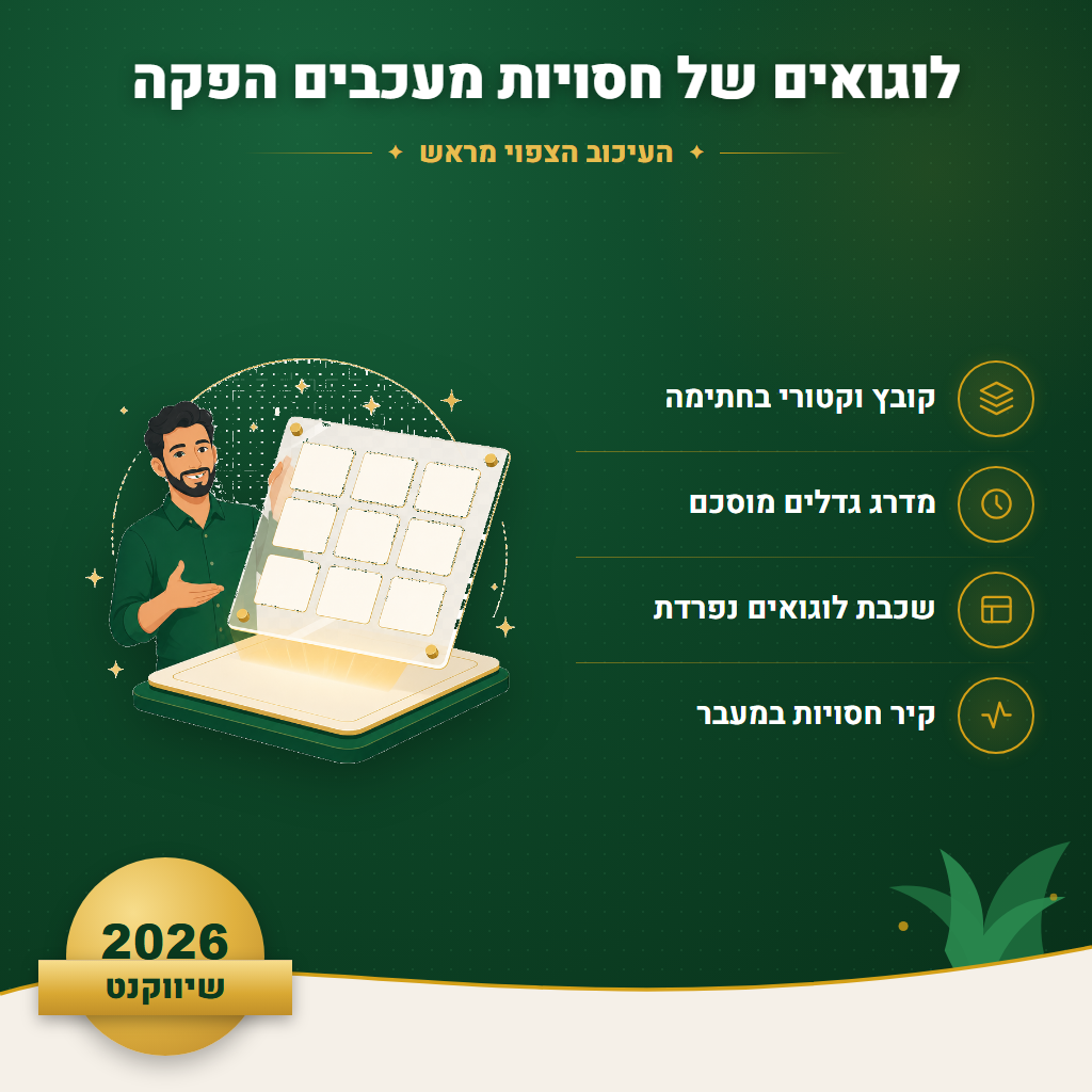 לוגואים של חסויות מעכבים הפקה - העיכוב הצפוי מראש | שיווקנט