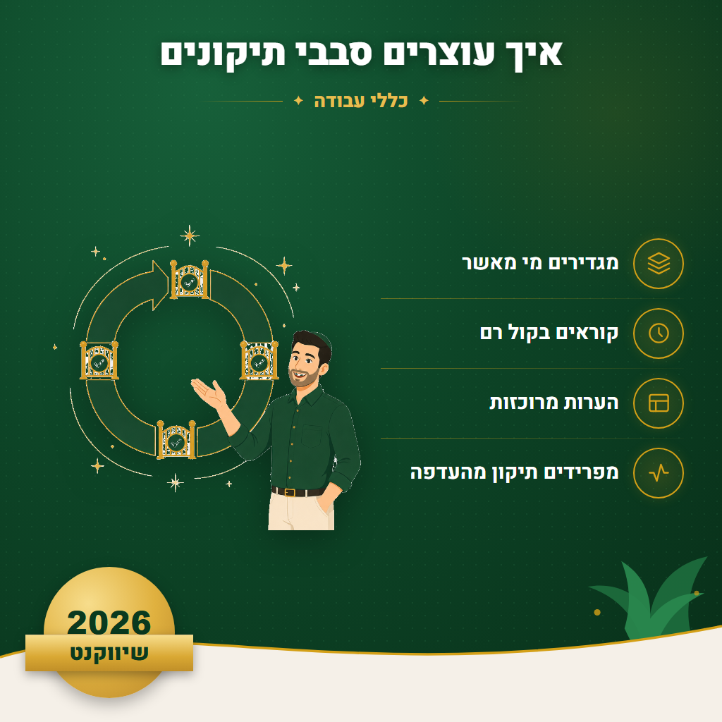 איך עוצרים סבבי תיקונים - כללי עבודה | שיווקנט