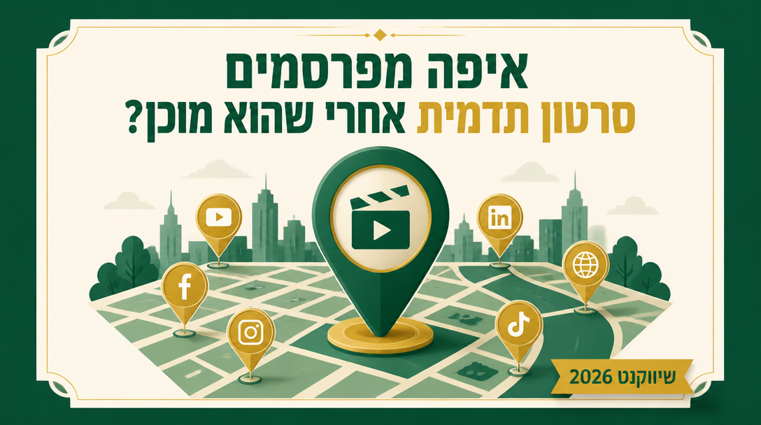 איפה מפרסמים סרטון תדמית אחרי שהוא מוכן? - שיווקנט