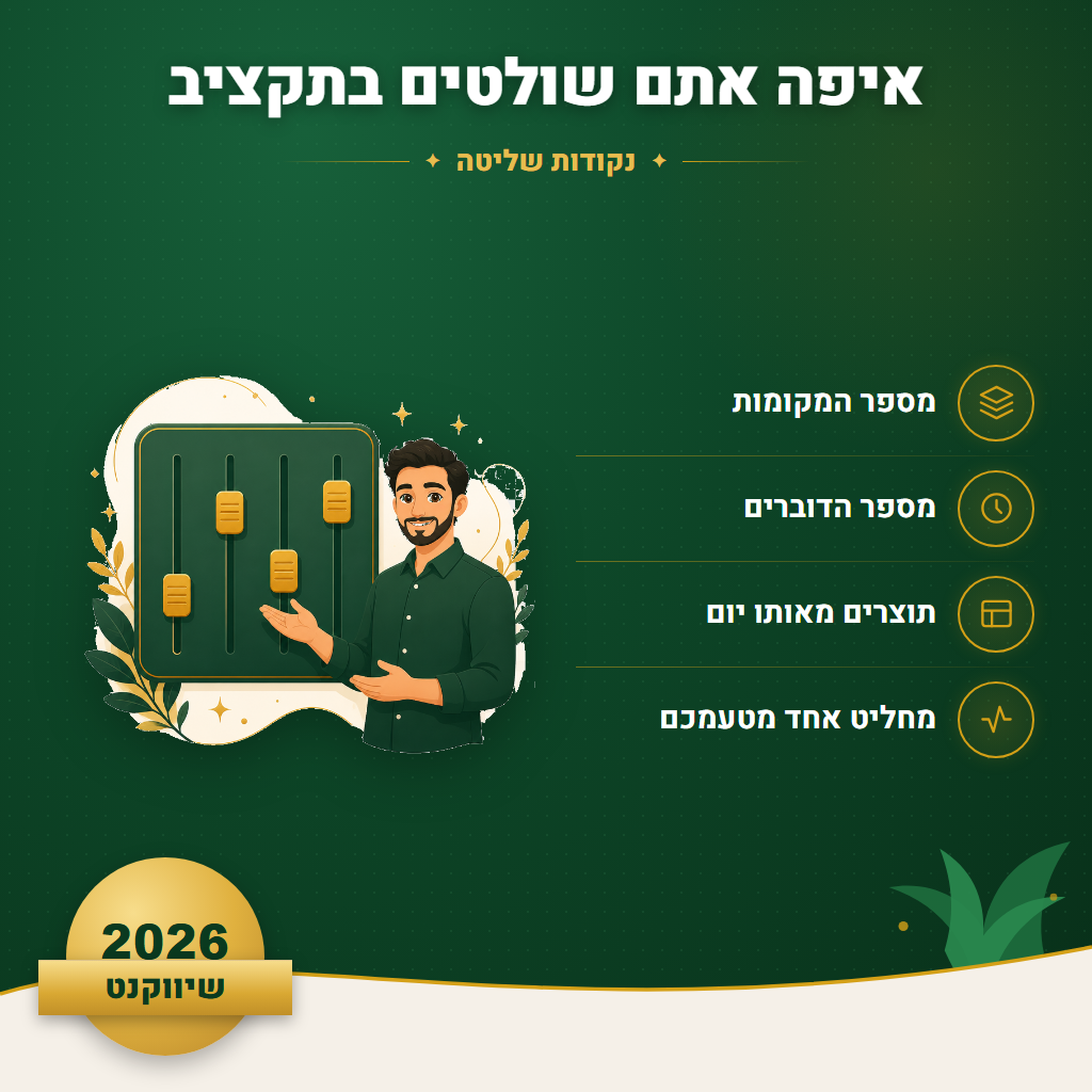 איפה אתם שולטים בתקציב - נקודות שליטה | שיווקנט
