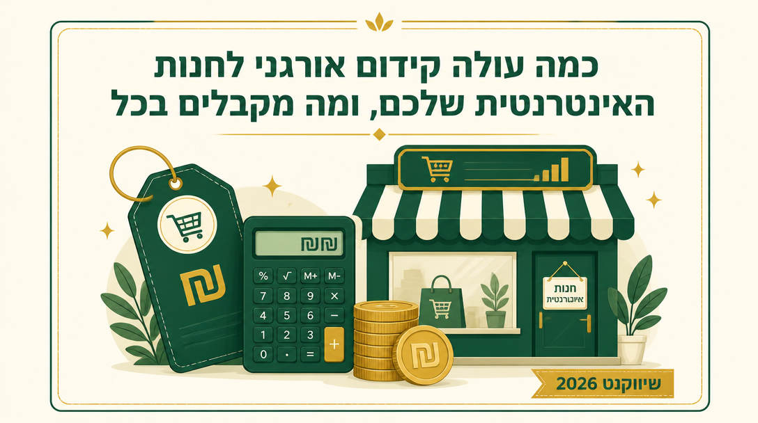 כמה עולה קידום אורגני לחנות האינטרנטית שלכם, ומה מקבלים בכל רמת תקציב? - שיווקנט