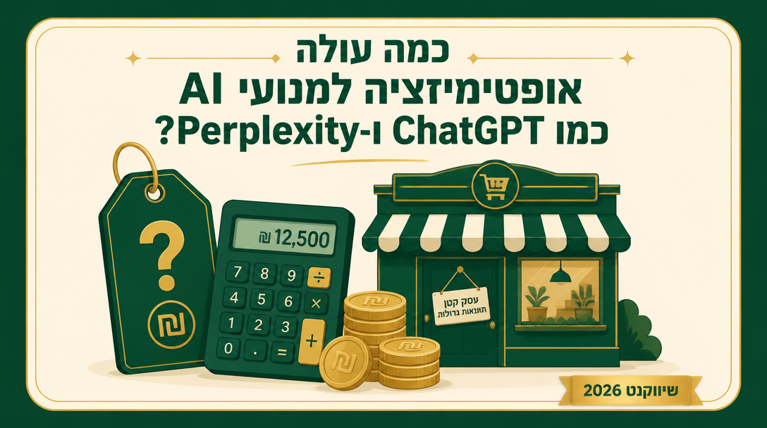 כמה עולה אופטימיזציה למנועי AI כמו ChatGPT ו-Perplexity? - שיווקנט