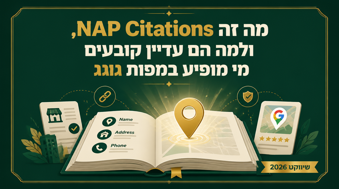מה זה NAP Citations, ולמה הם עדיין קובעים מי מופיע במפות גוגל? - שיווקנט