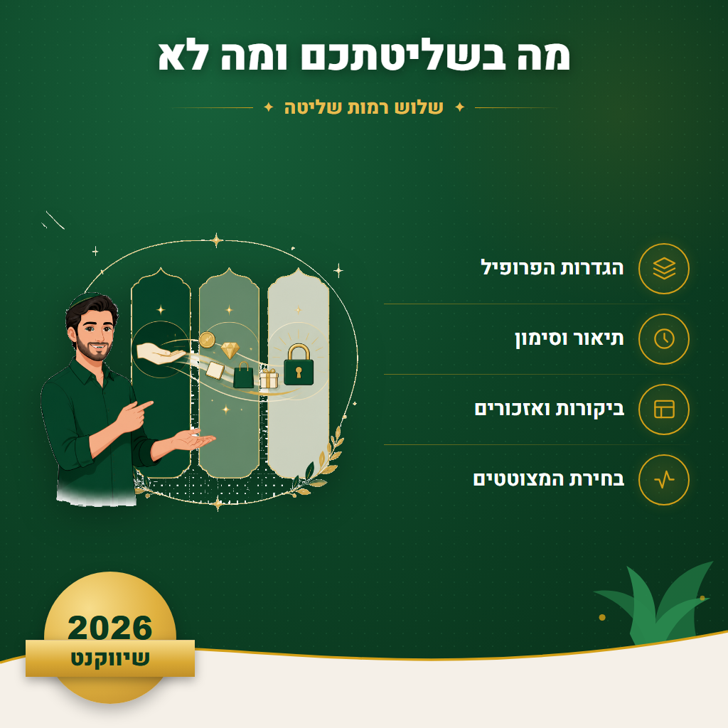 מה בשליטתכם ומה לא - שלוש רמות שליטה | שיווקנט