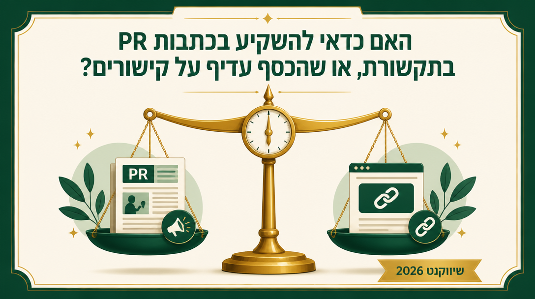 האם כדאי להשקיע בכתבות PR בתקשורת, או שהכסף עדיף על קישורים? - שיווקנט