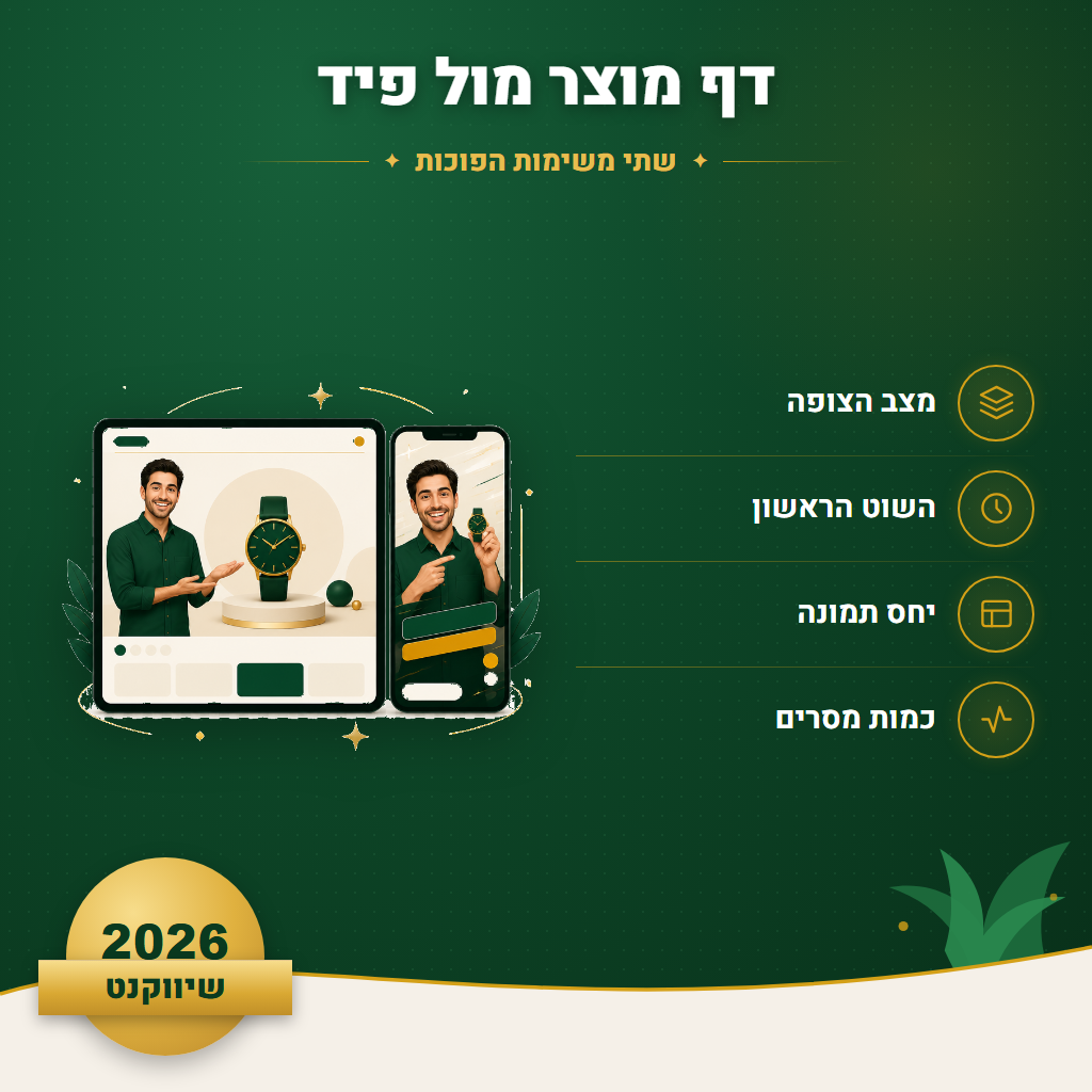 דף מוצר מול פיד - שתי משימות הפוכות | שיווקנט