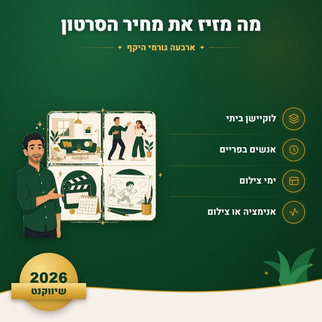 מה מזיז את מחיר הסרטון - ארבעה גורמי היקף | שיווקנט
