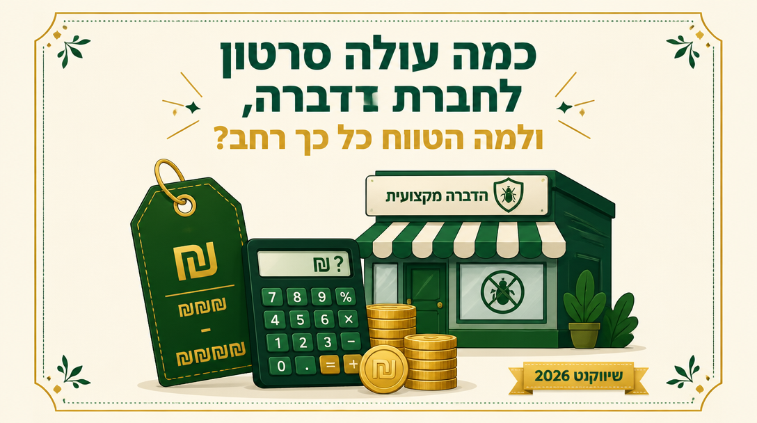 כמה עולה סרטון לחברת הדברה, ולמה הטווח כל כך רחב? - שיווקנט