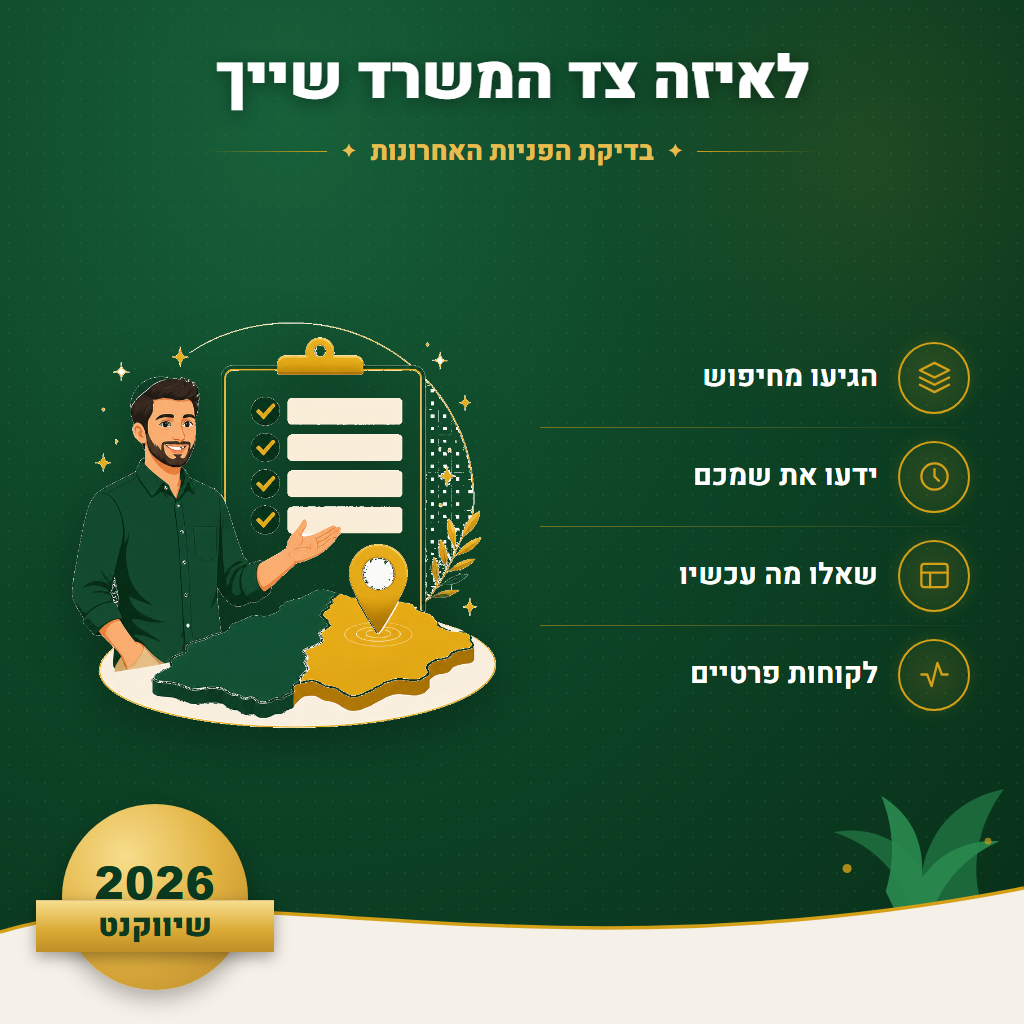 לאיזה צד המשרד שייך - בדיקת הפניות האחרונות | שיווקנט