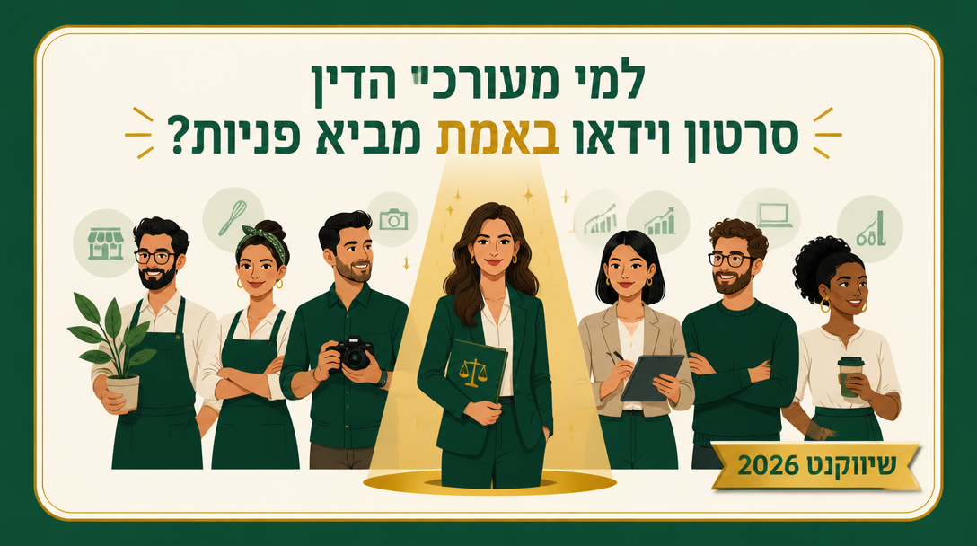 למי מעורכי הדין סרטון וידאו באמת מביא פניות? - שיווקנט