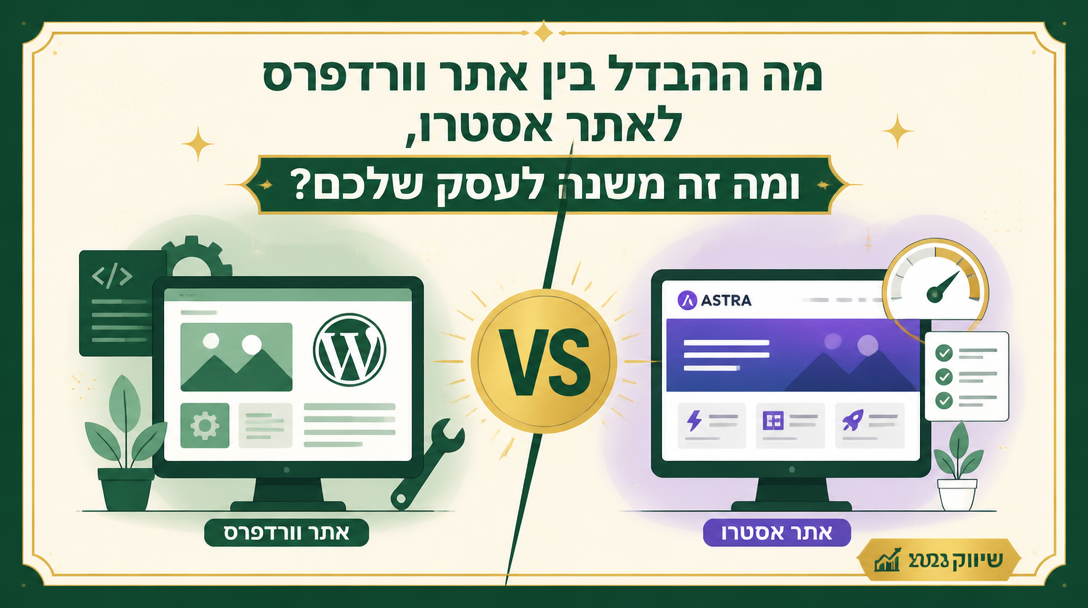 מה ההבדל בין אתר וורדפרס לאתר אסטרו, ומה זה משנה לעסק שלכם? - שיווקנט