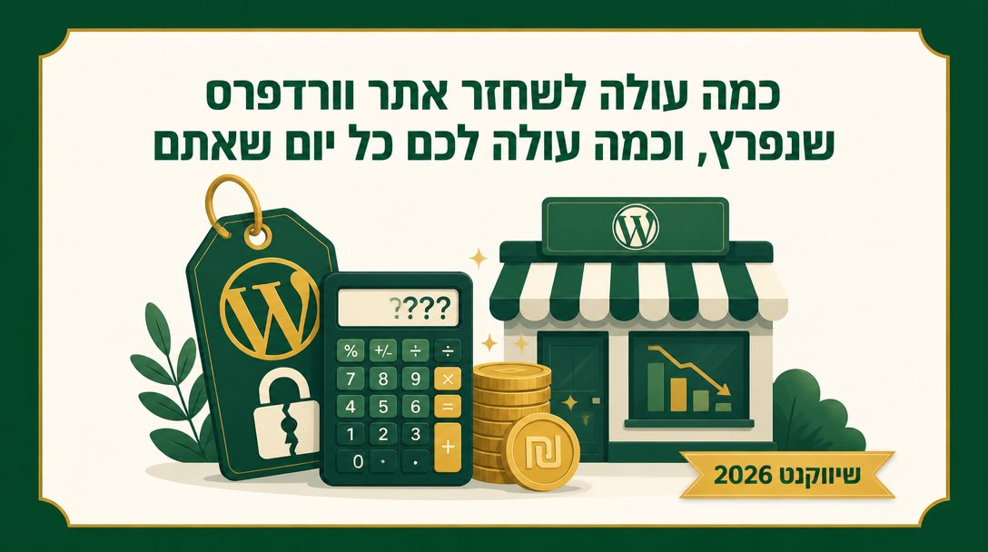 כמה עולה לשחזר אתר וורדפרס שנפרץ, וכמה עולה לכם כל יום שאתם מחכים? - שיווקנט