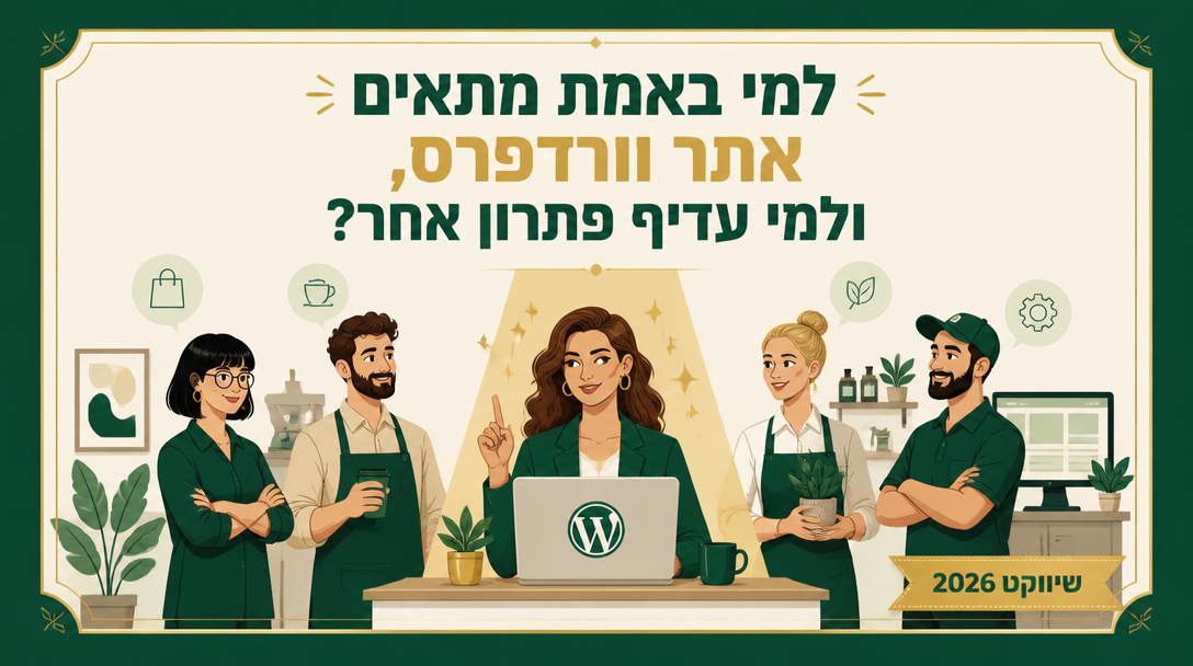 למי באמת מתאים אתר וורדפרס, ולמי עדיף פתרון אחר? - שיווקנט